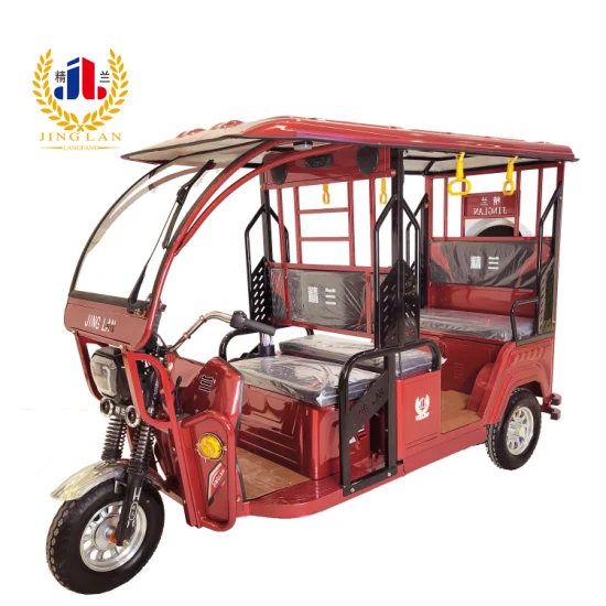 As fábricas chinesas de venda quente de terceira geração de Jinglan produzem carros de passageiros elétricos de três rodas, triciclos elétricos/táxis de proteção ambiental