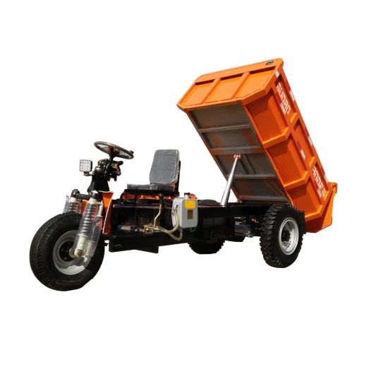 Triciclo Elétrico de Três Rodas para Mineração Subterrânea/Mineração Basculante/Triciclo Diesel de 2 Toneladas/Motocicleta Mini Dumper/Triciclo Agrícola para Construção